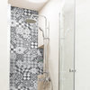 Top Panel - Azulejos  - (grijs/wit) - 60 x 120 cm