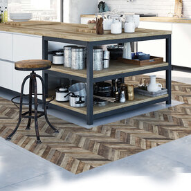 Top Panel - Bruin - (houtlook) - 60 x 120 cm