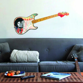 Muursticker Gitaar Jimi Hendrix