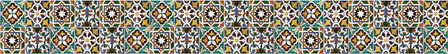 Keukenwand border - rand Azulejos (Mozaiek)- muursticker (23,5 x 195 cm)