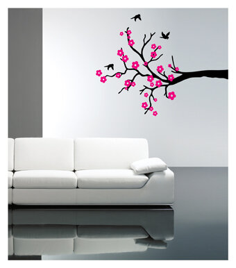 Cherry Blossom by Coart (zwart + roze)