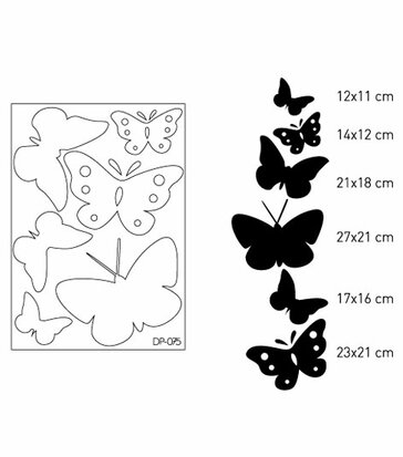 Butterfly by Coart (roze, set van 6)