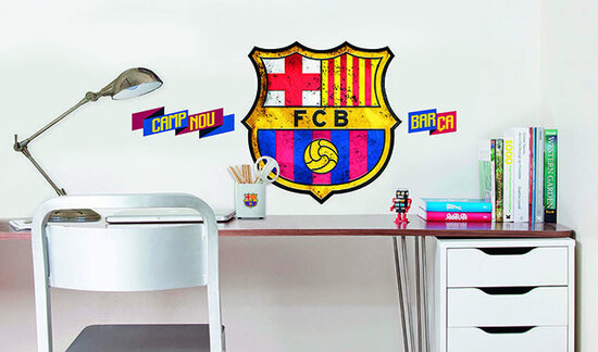 (Uitverkocht) Muursticker FC Barcelona Logo (groot)
