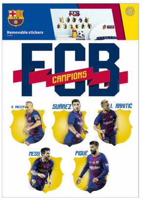 Muursticker FC Barcelona 11 spelers