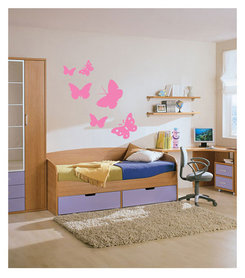 Butterfly by Coart (licht roze, set van 6)