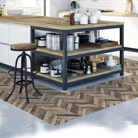 Top Panel - Bruin - (houtlook) - 120 x 60 cm