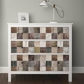 Top Panel - vierkanten (Houtlook)  - 120 x 60 cm