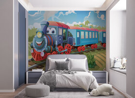 Treinen - Traintastic -Posterbehang - (305 x 244 cm) - (6 Panelen)